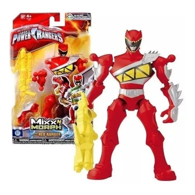 Muñeco Power Rangers Original Mixx N Morph Dino Juguete Niño