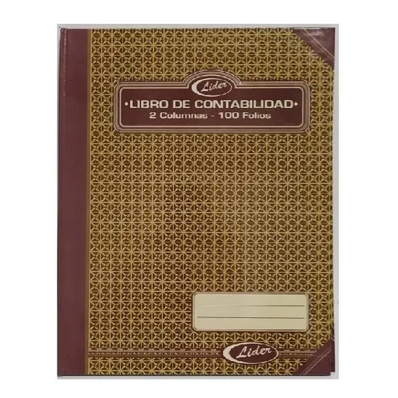 Cuaderno De Contabilidad 2 Columnas 100  H