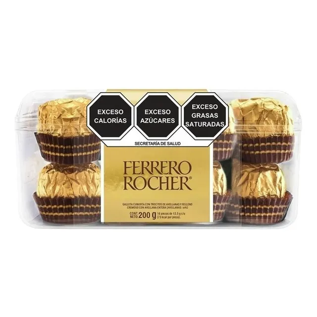 Ferrero Rocher Chocolate Clásico 16pz 200g