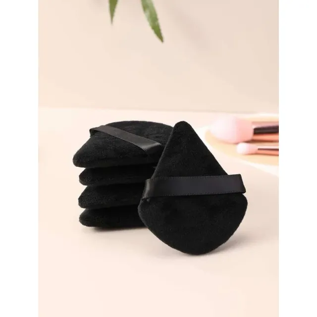 Set 5 Esponja Borla Mota Triangular De Maquillaje Polvo Base