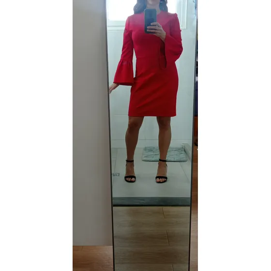 Vestido Rojo Bcbg Usado Pero Intacto Talla S