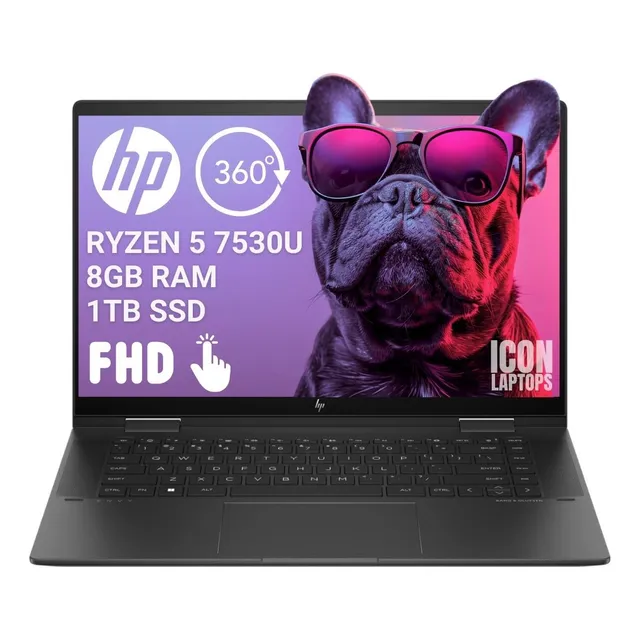 Notebook Gamer Hp Envy X360 Ryzen 5 7530u 1tb Ssd 8gb Touch