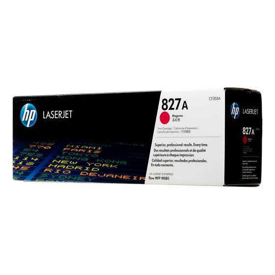 Toner Hp Original Cf303a Cf303ac 827a Magenta Cx Branca