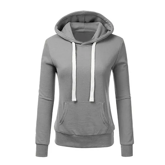 Qisemi Sudadera Capucha Para Dama Deportiva Manga Larga