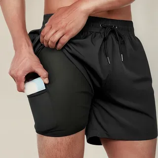 Short Duplo 2 Em 1 Bermuda Bolso Interno Academia Corrida Short Duplo 2 Em 1 Bermuda Bolso Interno Academia Corrida
