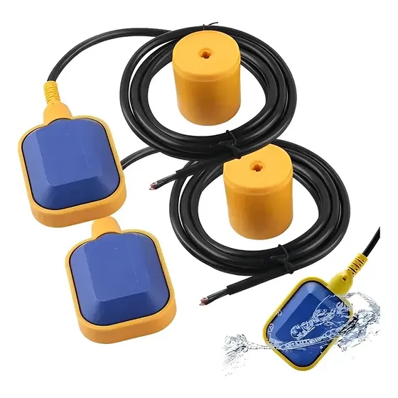 Insmart 2pcs Flotador De Válvula De Control De Nivel De Agua 4M El Sensor Del Controlador De Nivel De Agua Líquida Del Interruptor De Bola Flotante Tipo Cable Es Adecuado