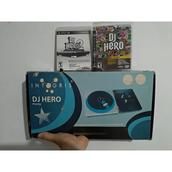 Dj Hero Pick Up Integris Ps4702 C/ Dois Jogos Completa Leia
