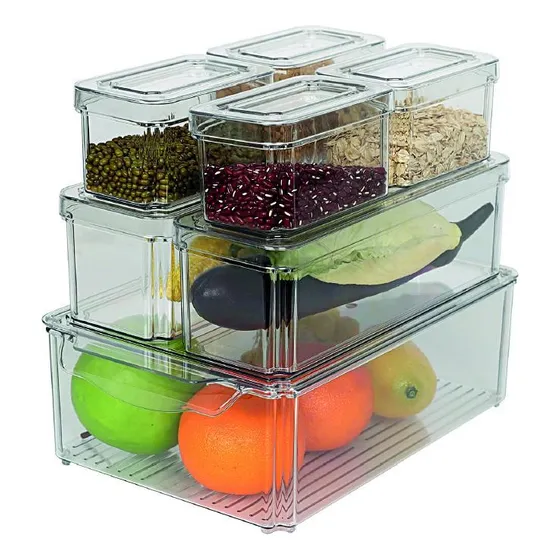 7 Organizadores De Refrigerador Storeware Color Blanco