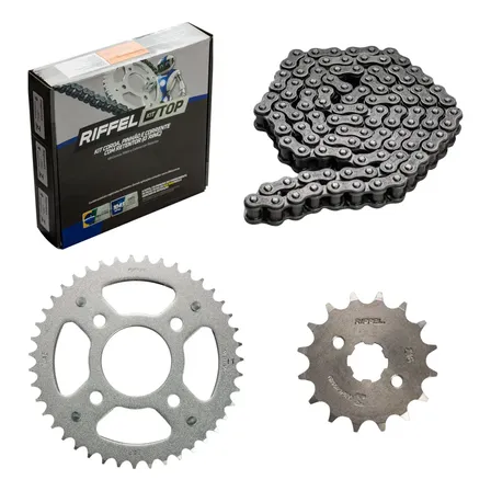 Kit Relaçao Honda Cg 150 Titan Fan Mix Start Sport Retentor Cinza-escuro
