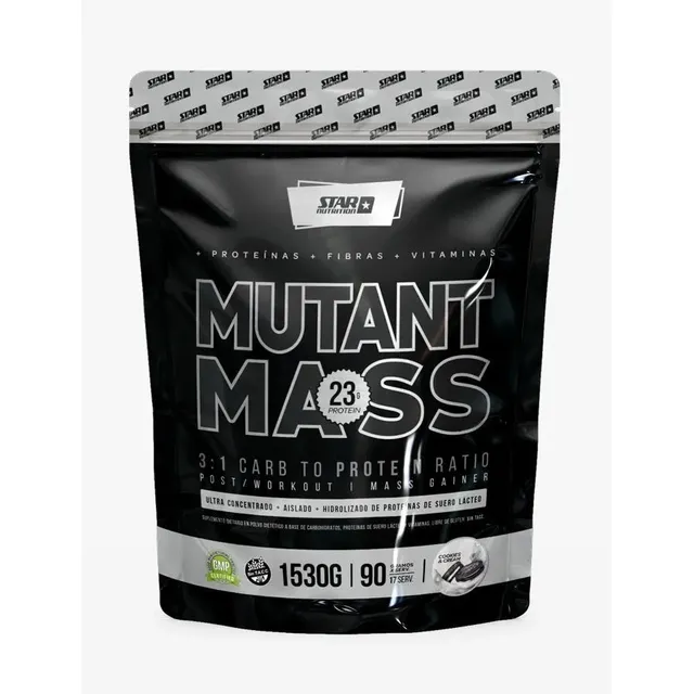 Mutant Mass 1,5 Kg Star Nutrition Ganador Peso Oxido Nítrico Sabor Cookies And Cream