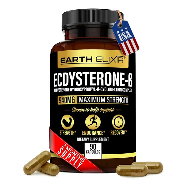 Ecdysterone Suplemento 940mg Aumentar Síntesis De Proteínas. Sabor Natural