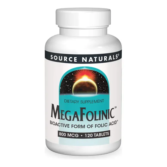 Supplement Source Naturals Ácido Fólico Megafolínico 800 Mcg