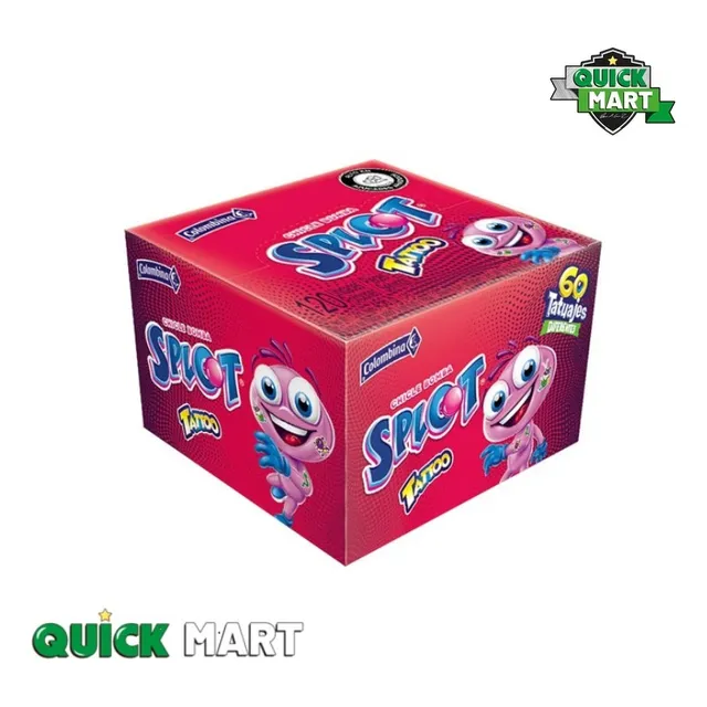 Chicle Splot Tattoo Fresa 120 U - g a $0