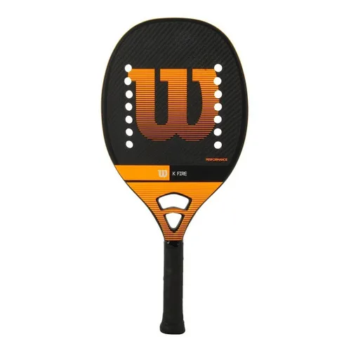 Raqueta de tenis de playa Wilson K Fire, 100% carbono, color negro, 3 quilates