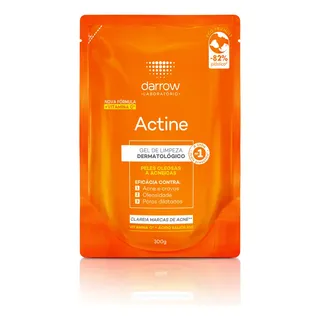 Darrow Actine Gel De Limpeza Dermatológico Facial 300g Refil