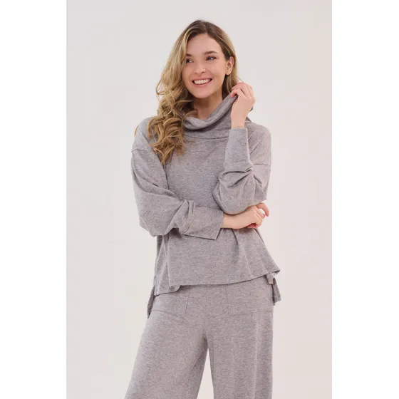 Buzo Cuello Tortuga Lanita Cashmere Western Luz De Mar