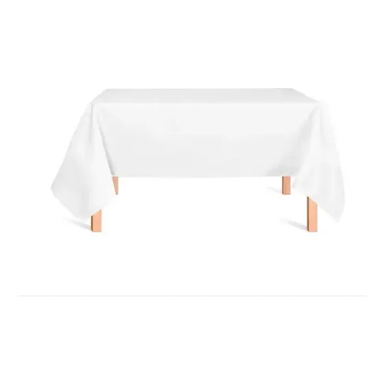 Toalha De Mesa 6 Lugares Branca 2,20 X1,50 Retangular Oxford