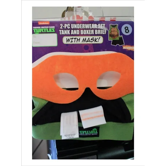 Franelilla Y Boxer  Tortugas Ninja Nickelodeon  Talla 8 