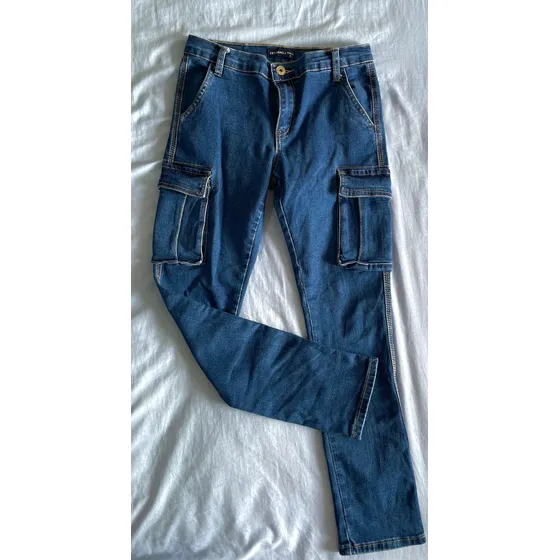 Blue Jeans Cargo Para Niño Marca Estivaneli