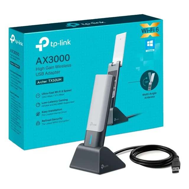 Tp-link Archer Tx50uh Adaptador Usb Inalámbric Wifi 6 Ax3000