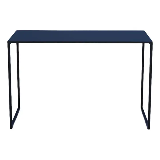 Mesa De Jantar Industrial 1,20x60 Retrô Pra Cantinho Do Café Tampa Preto Pés Preto AJC
