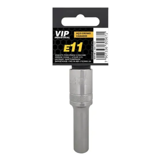 Soquete Torx Femea Longo E10 E12 E14 E16 E18 E20 E22 Avulso