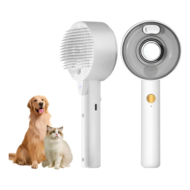 Cepillo De Vapor Autolimpiante 4 En 1 Para Perros Y Gato