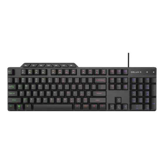 Teclado Usb K9800u  Gaming  Black + Led Delux
