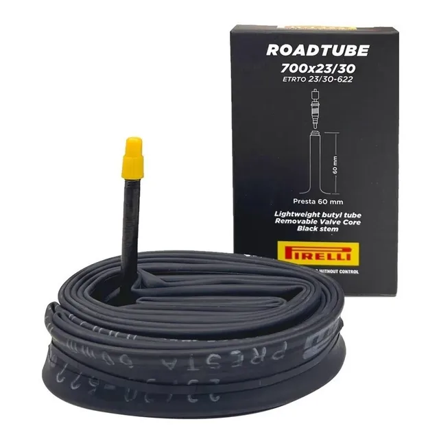 Cámara Semitubo Pirelli 700x23/30 Presta 60 Mm Removible
