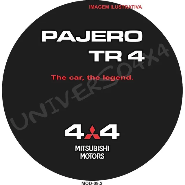 Capa Estepe Tr4 Pajero Grátis Cabo+cadeado The Car 4x4 M-9.2