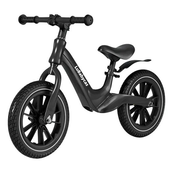 Bicicleta De Equilibrio 3-8 Años Aro 14 Negra Lubabycas Color Negro