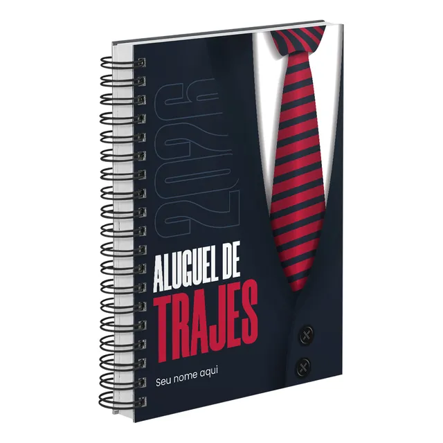 Agenda De Serviços 2026 Personalizada Aluguel Trajes Listra