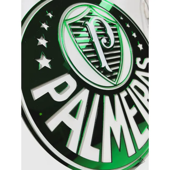 Times / Brasão De Time / Escudo / Emblema / Acrílico3d Brasão Palmeiras Modelo 1