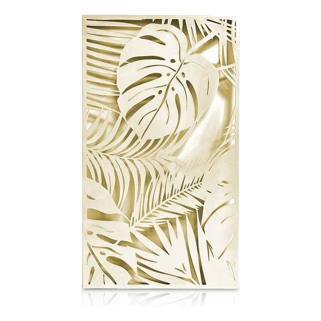 Friso Cuadro Metálico Tropical Hoja Naturaleza Moderno Vv Ct
