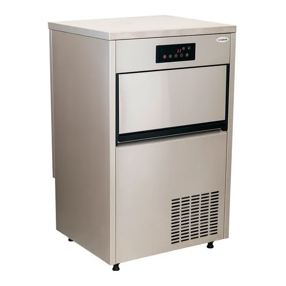 Fabricadora De Hielo Cubo Comercial 60kg X Día Turboblender Color Gris