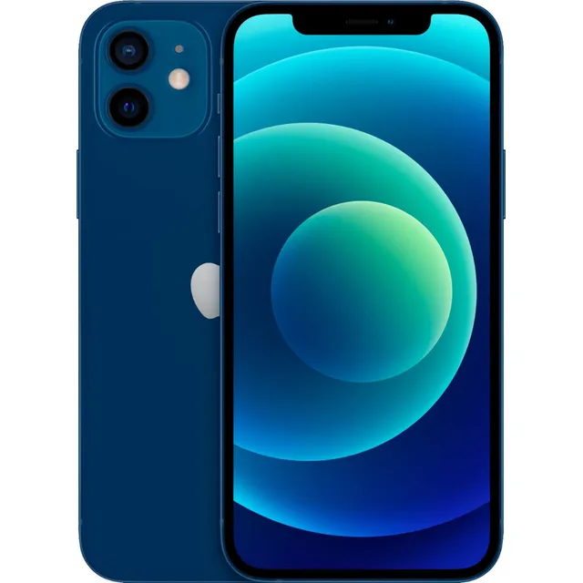 Apple iPhone 12 Renovado, 64 Gb, Azul - Desbloqueado