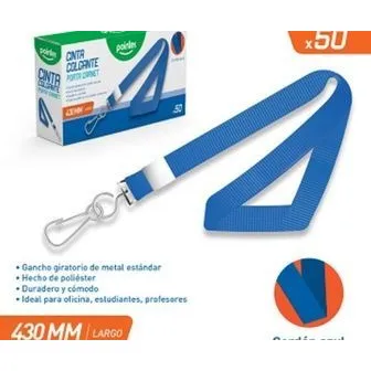 Box Cinta Porta Carnet (azul) 430mm Largo Mayor Y Detal 