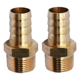 Conector Espiga 1 Pulgada Npt Cobre Para Manguera 2 Pz Conector Espiga 1 Pulgada Npt Cobre Para Manguera 2 Pz