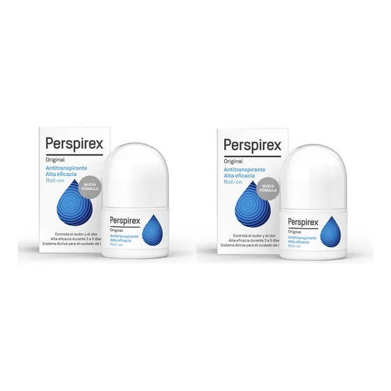 Perspirex Original Roll-on Controla Sudor Olor 20ml Pack X2