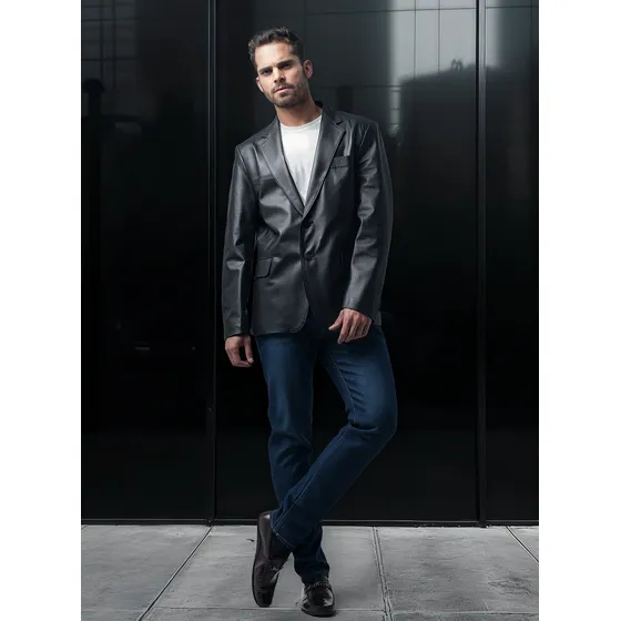 Chaqueta Blazer Moises Negro Marruecos Mario Hernández
