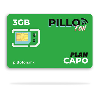 Pillofon Sim Recargable Capo 3gb + Redes 30 Días Chip Pillofon Sim Recargable Capo 3gb + Redes 30 Días Chip