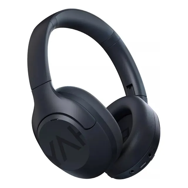Audífonos Inalambrico Haylou S30 ANC Cancelación de Ruido -43dB 80 horas de Reproducción HI-RES Gold Label Driver 40mm Quick Charge Conexion Multipunto App de Sonido Personalizado Negro