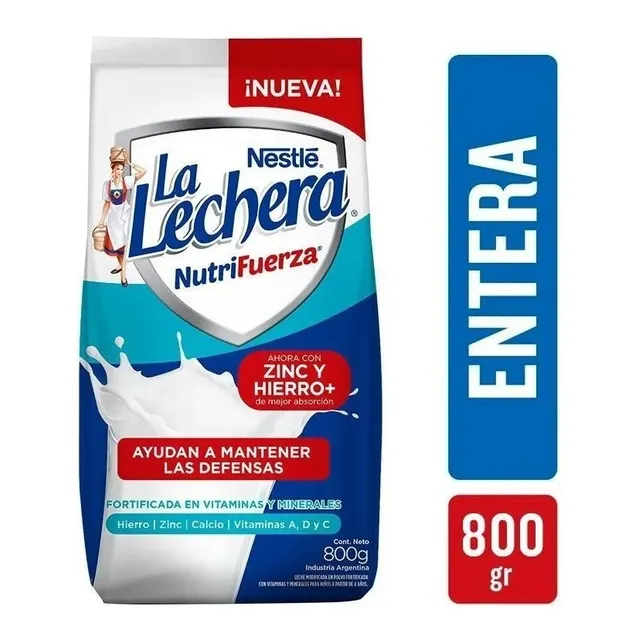 La Lechera Nutrifuerza Leche En Polvo Pack X 800g Nestlé Ofi