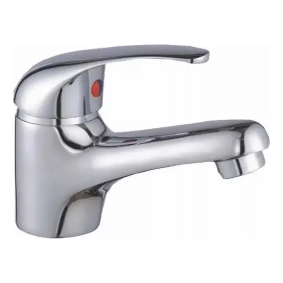 Llave Monomando Lavamanos Lavatorio Colomba Taumm Completa Acabado Cromado Color Plateado