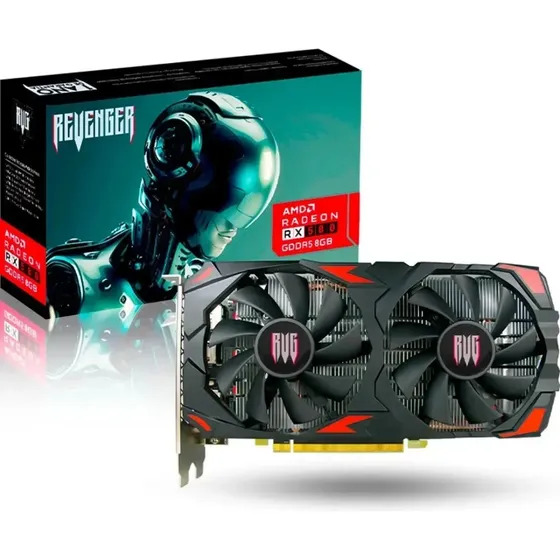 Placa De Video Amd Radeon Rx580 8gb Gddr5 256 Bits revenger