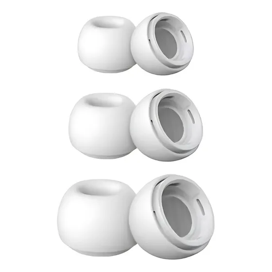 Kit 3 Pares Adaptador Borracha P M G AirPods Pro C/tela