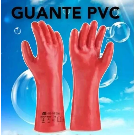 Guantes Pvc Rojo