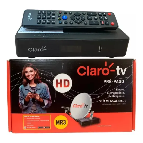 Receptor Claro Tv Hd Pré Pago Recarga