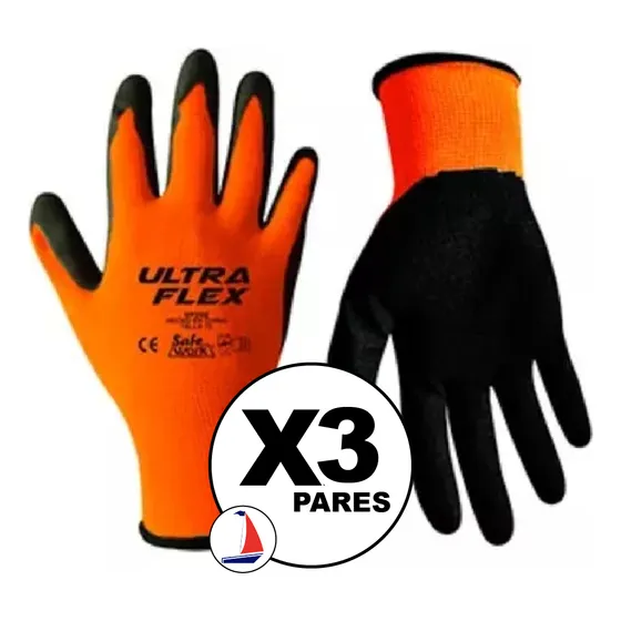 Guantes Multiuso Recubierto De Nitrilo Ultra Flex 