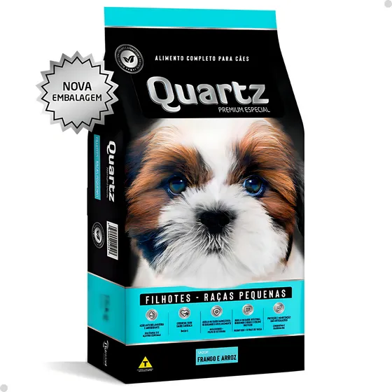 Ração Quartz Premium Para Cães Filhotes Raças Pequenas 1kg